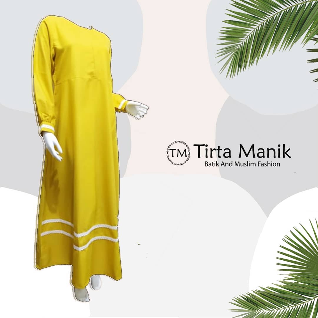 Gamis Renda Lime