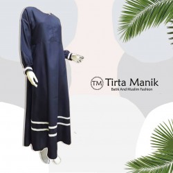 Gamis Renda Navy